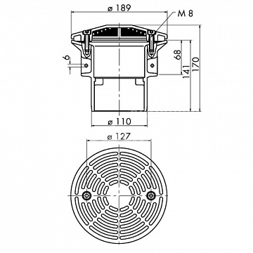 Concrete part 100 T