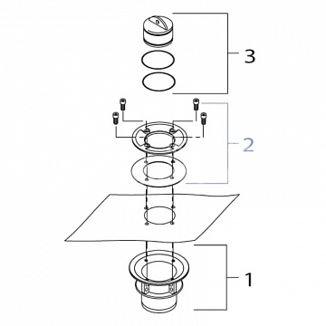 Liner clamping flange 70T