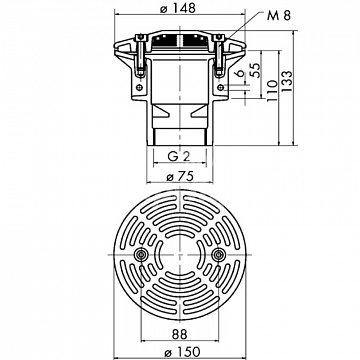 Concrete part 70 T