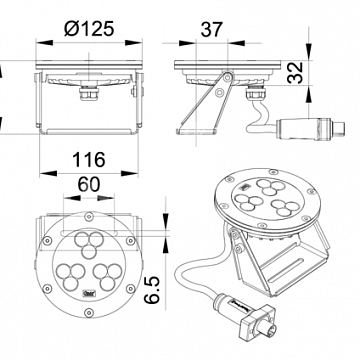 ProfiLux LED Spot 1500 /DMX/02 