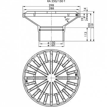 Liner clamping flange 100T