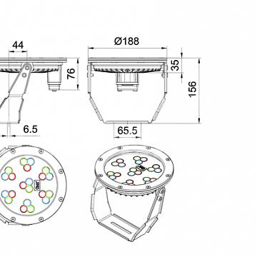 ProfiLux LED Flood 1500 /DMX/02